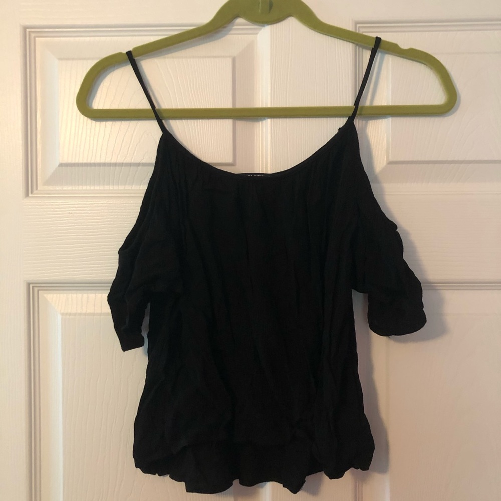 [brandy melville] cold shoulder blouse